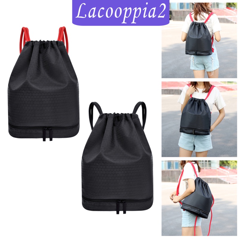 [LACOOPPIA2] Drawstring Bags, Waterproof Drawstring Gym Bag, Swimming PE Sack Drawstring Bag for School Girls Boys Backpack, Shopping Yoga School Beach