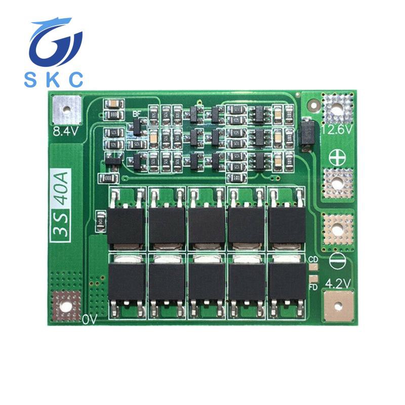 3S 40A Li-Ion Lithium Battery Charger Protection Board PCB BMS