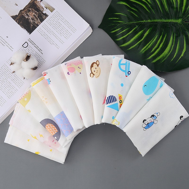 Set 5 Khăn Sữa Sợi Tre Xuất Nhật 🌈 FREE SHIP🌈 Khăn Sữa Sợi Tre 2 Lớp An Toàn Kháng Khuẩn Kích Thước 30 X 30 Cm