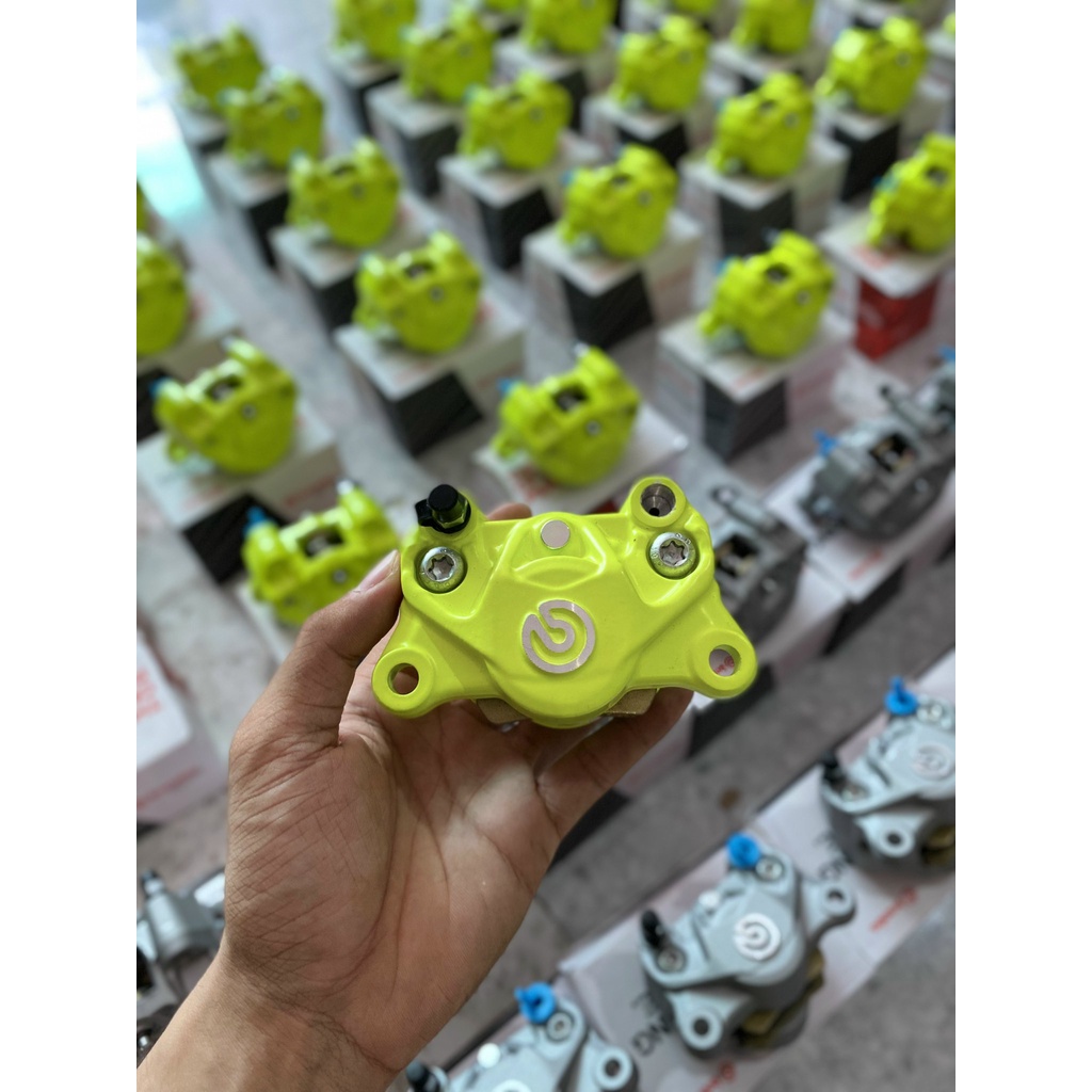Heo thắng brembo 2 Pis xanh Lá