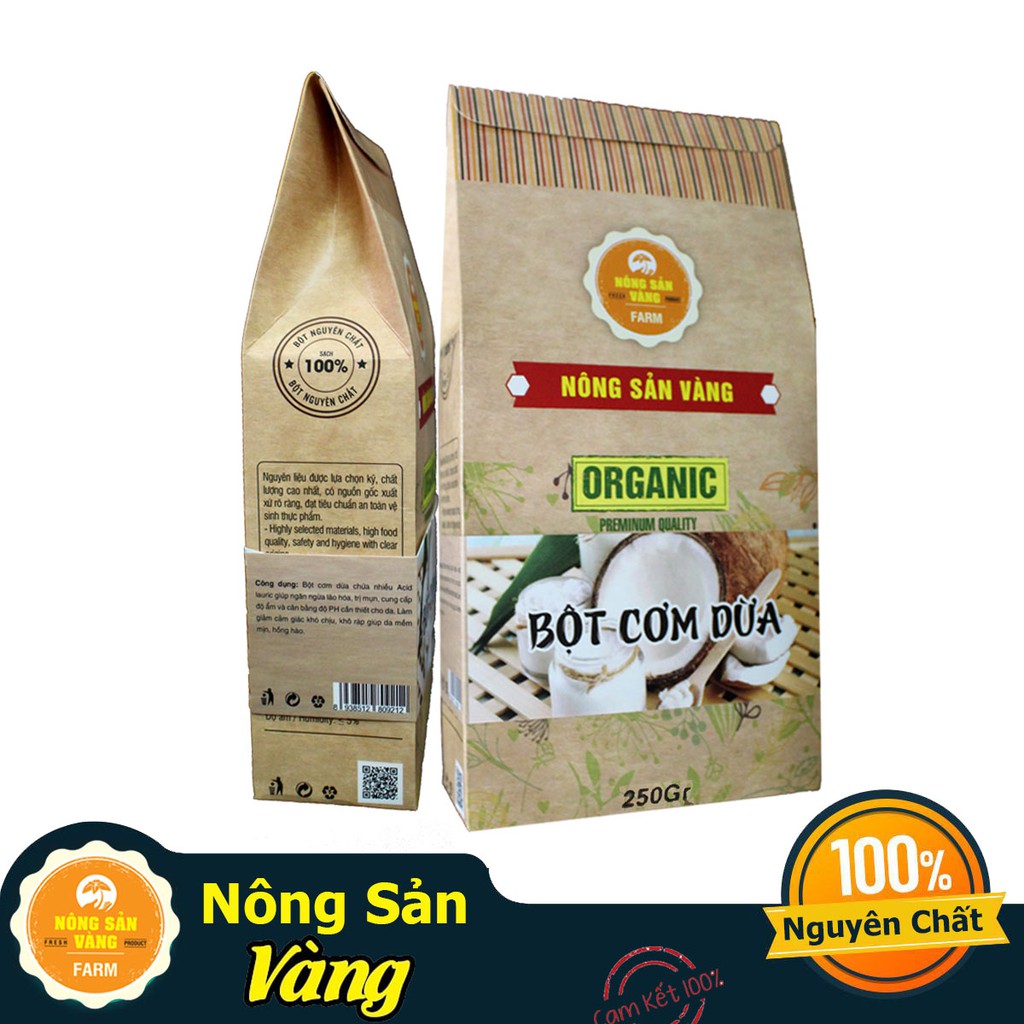 [Mã GRO1505 giảm 8% đơn 250K] Bột Cơm Dừa 250gr - Nông Sản Vàng