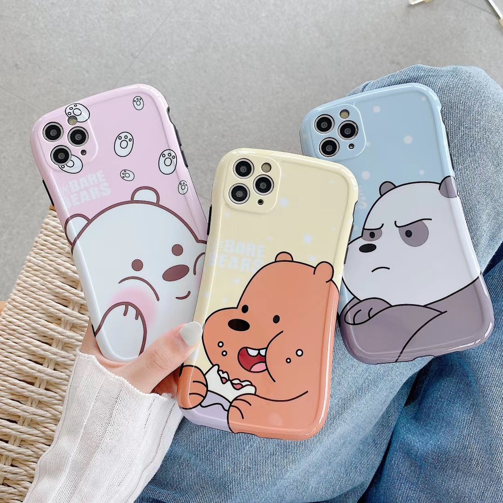 Bare bear Ốp điện thoại dành cho iPhone11 11Promax 7Plus 7 8 8  X XR XSmax SE2020 Ốp lưng Ốp Iphone  Ốp mềm mại vỏ điện thoại Ốp | BigBuy360 - bigbuy360.vn