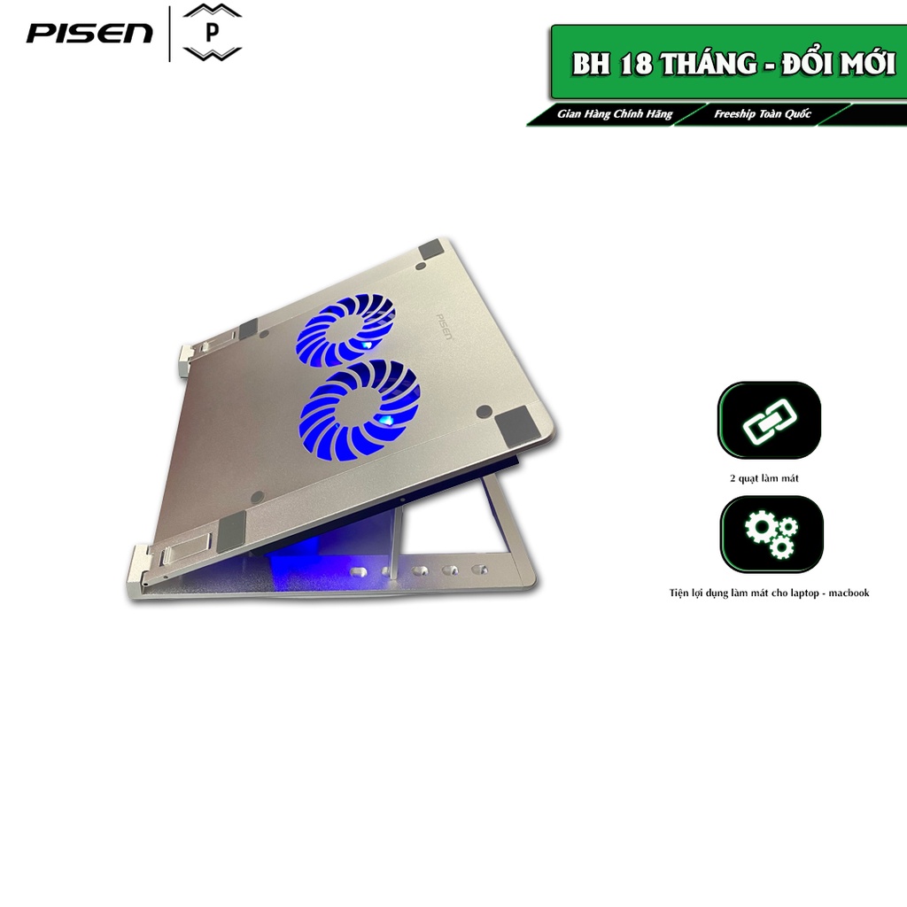 Đế tản nhiệt PISEN Aluminum Alloy Cooling LV-RT06 - Hàng chính hãng