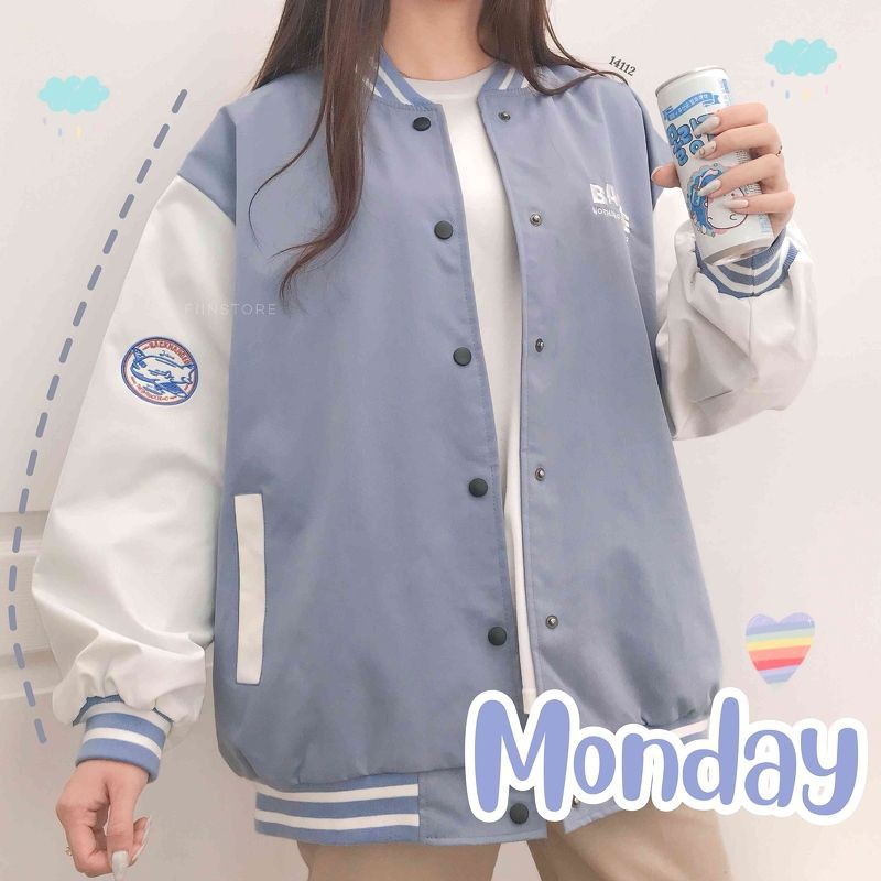 ÁO KHOÁC BOMBER BADGE ÁO BOMBER ULZZANG NAM NỮ - GIN STORE | BigBuy360 - bigbuy360.vn