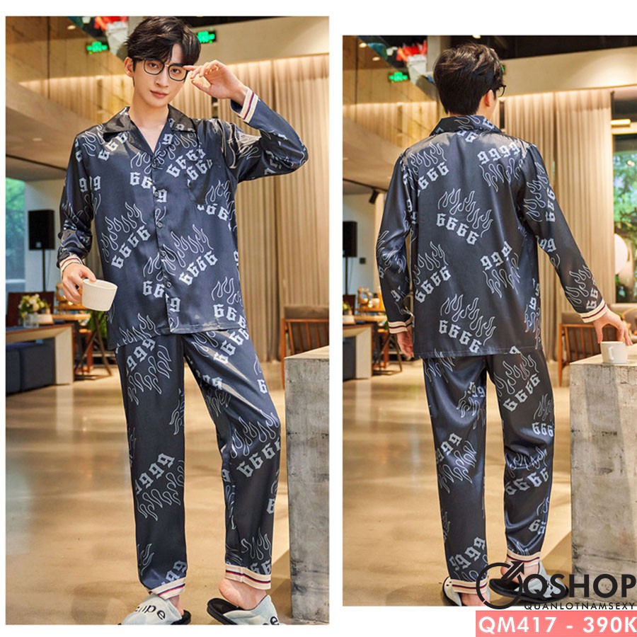 Bộ đồ pijama nam quần dài, tay dài QSHOP QM417