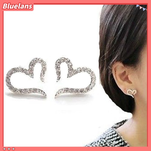 Cặp khuyên tai tạo hình trái tim độc đáo thời trang