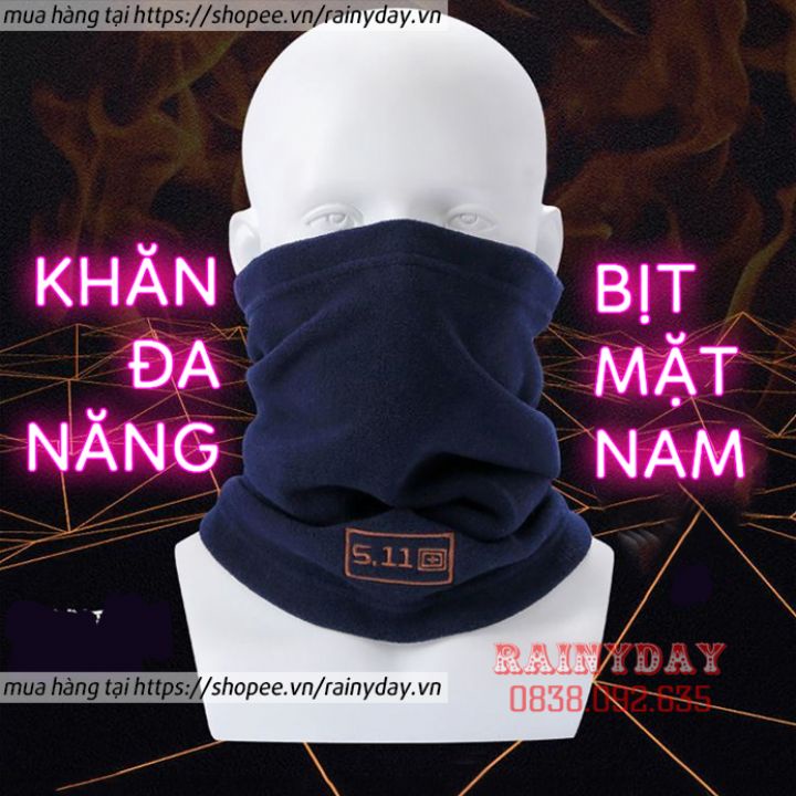Bộ khăn đa năng đi phượt, khăn ống bịt mặt đa năng chống nắng nam trùm đầu ninja có mũ che mùa đông