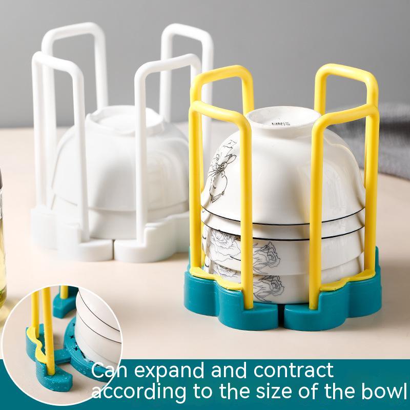 Giá Nhựa Úp Chén Đĩa Ráo Nước Có Thể Thu Gọn Tiện Dụng Cho Nhà Bếp