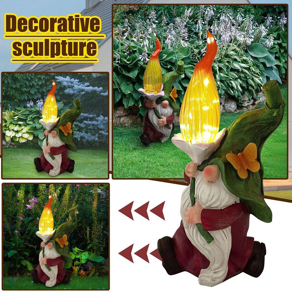 Zaijie Tượng Trang Trí 24 Gnome Sử Dụng Năng Lượng Mặt Trời Sáng Tạo