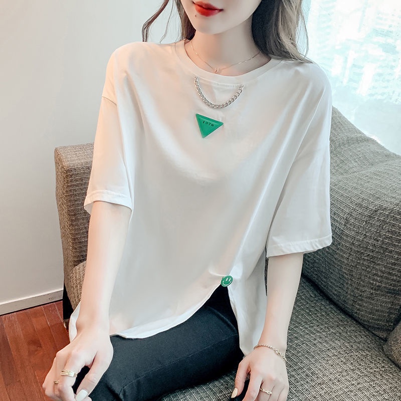 Áo Thun Nữ Ngắn Tay Dáng Rộng Phong Cách Hàn Quốc
