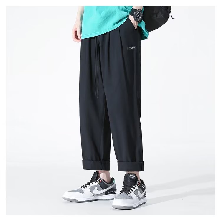 Quần Dài Dáng Rộng Lưng Thun Thoải Mái Phong Cách Hàn Quốc Thời Trang Cho Nam size M-3XL