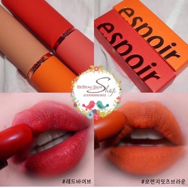 Son Espoir Moist Hug- Espoir Nowear Limited 2019 -  Orange meet browns - Red vibe - Red meet cafe - Brisk -Huynmio