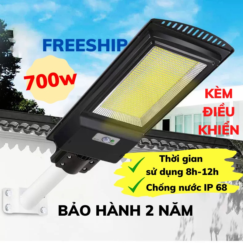Đèn Năng Lượng Mặt Trời Solar Light Chống Bão, Chống Nước Ngoài Trời Siêu Sáng Đèn Led Akio