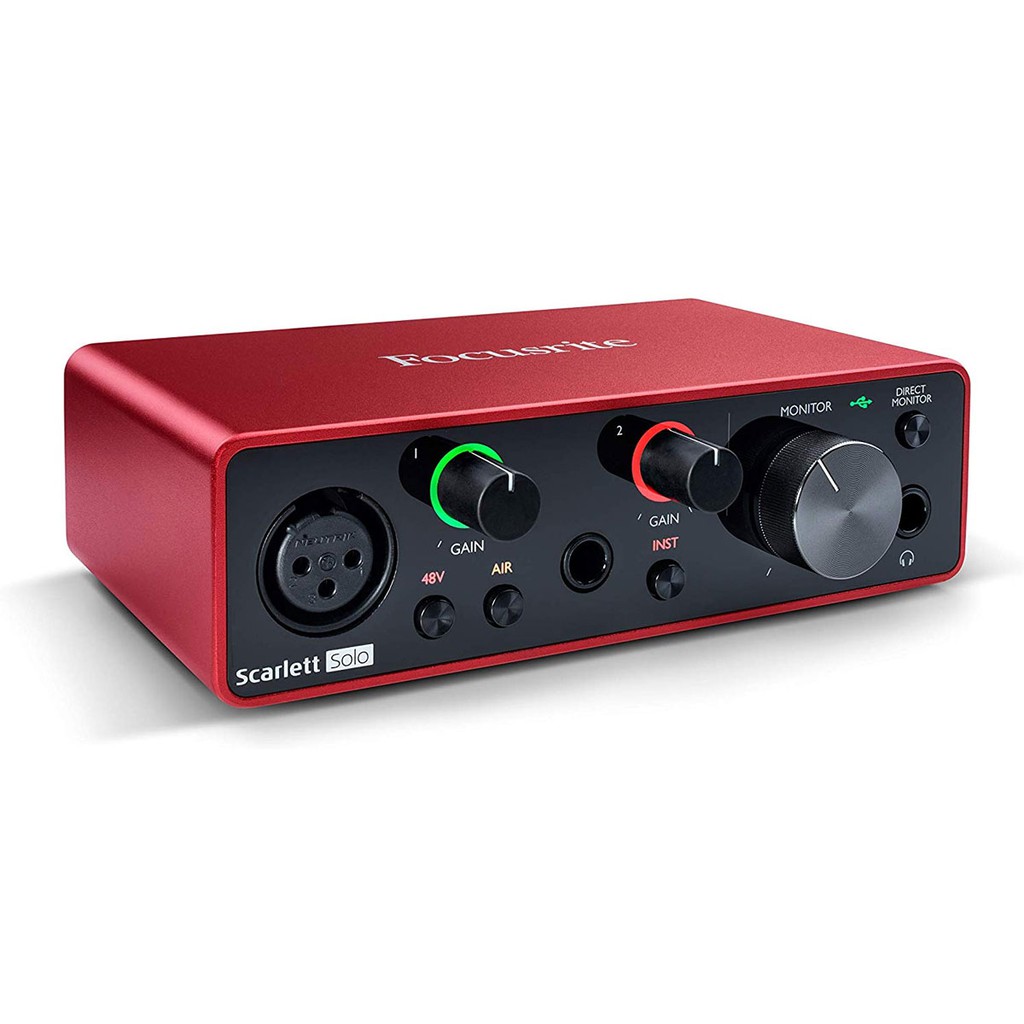 Focusrite Scarlett Solo Gen 3 - Sound Card Thu Âm Cao Cấp (Bảo Hành 3 Năm)