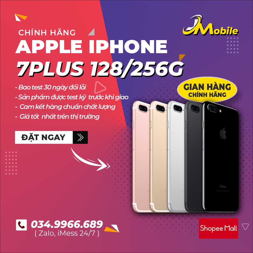 Điện Thoại iPhone 7 Plus Lock 128G/256G Sử Dụng Như Máy Quốc Tế Nguyên Bản