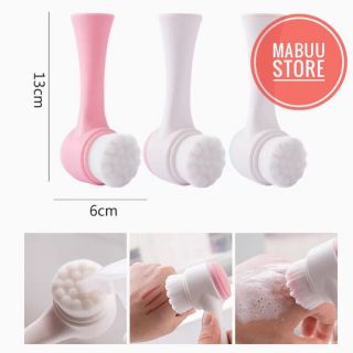Cọ rửa mặt hai đầu