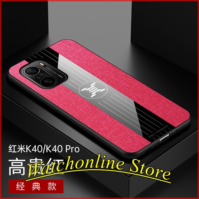 Ốp lưng Xiaomi Redmi K40 / K40 Pro / Mi 11 họa tiết vải jean kẻ sọc cao cấp