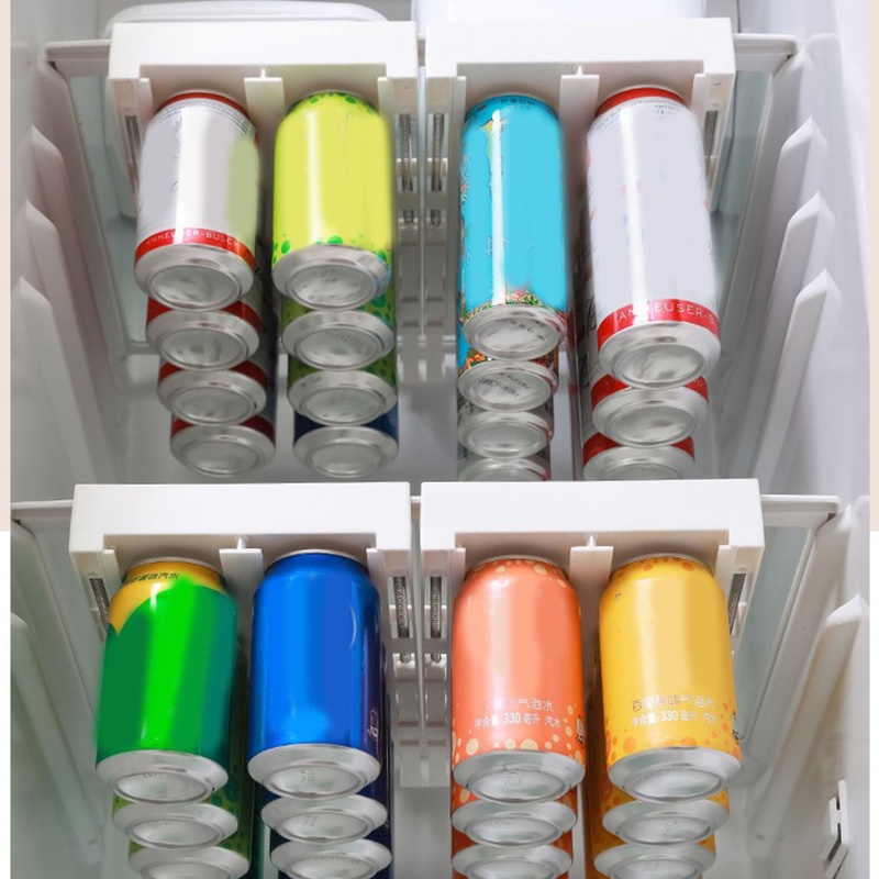 Set 2 Giá Đỡ Lon Nước Ngọt Đa Năng Treo Tủ Lạnh