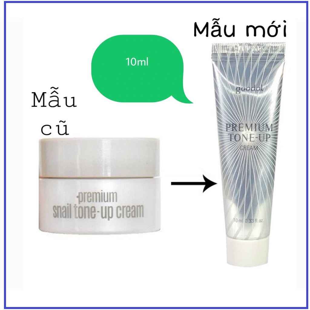 Kem dưỡng da ốc sên goodal premium snail tone up cream mini 10ml