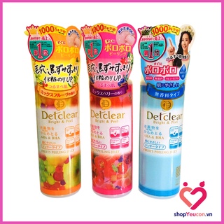 Tẩy tế bào chết mặt Detclear nội địa Nhật Bản Gel tẩy da chết Meishoku Detclear 180ml