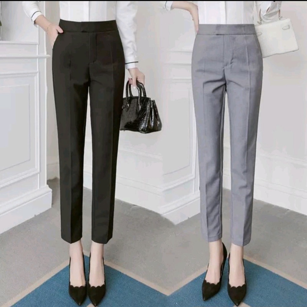 Quần baggy nữ cạp cao dáng chuẩn chất tuyết mưa quần tây nữ kiểu