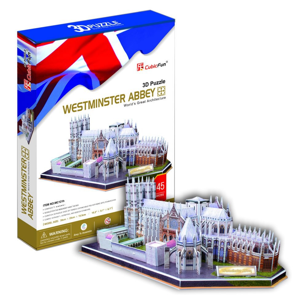 Mô hình giấy 3D CubicFun - Tu viện Westminster - Anh (MC121h)