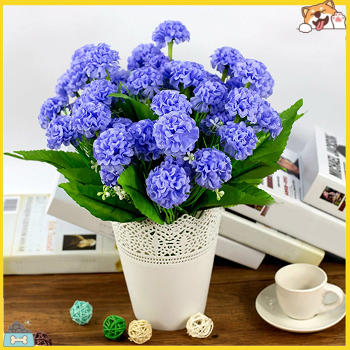 Bộ 9 hoa cẩm tú cầu nhân tạo xinh xắn trang trí tiệc cưới