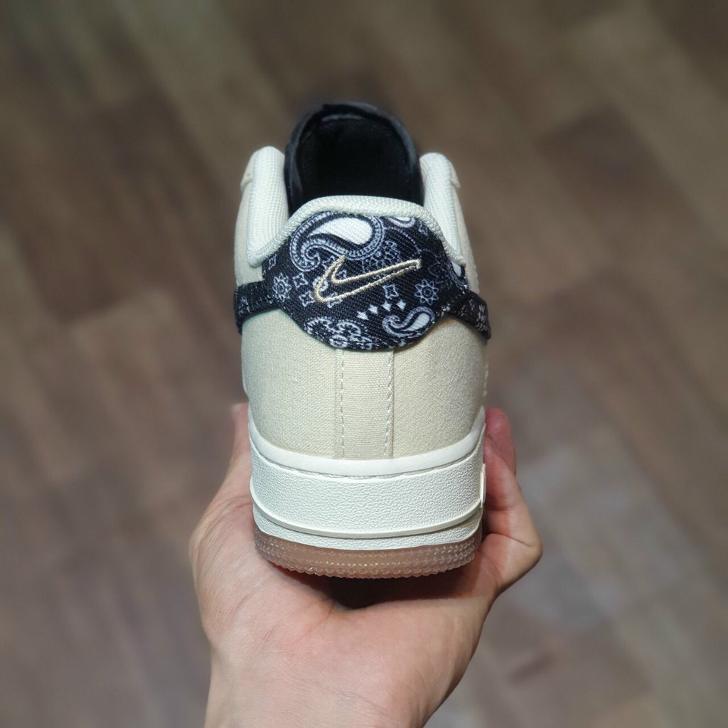 &gt;ẢNH THẬT-HÀNG THẬT&lt; Giày sneaker AF1 Paisley trắng hoạ tiết thổ cẩm nam nữ