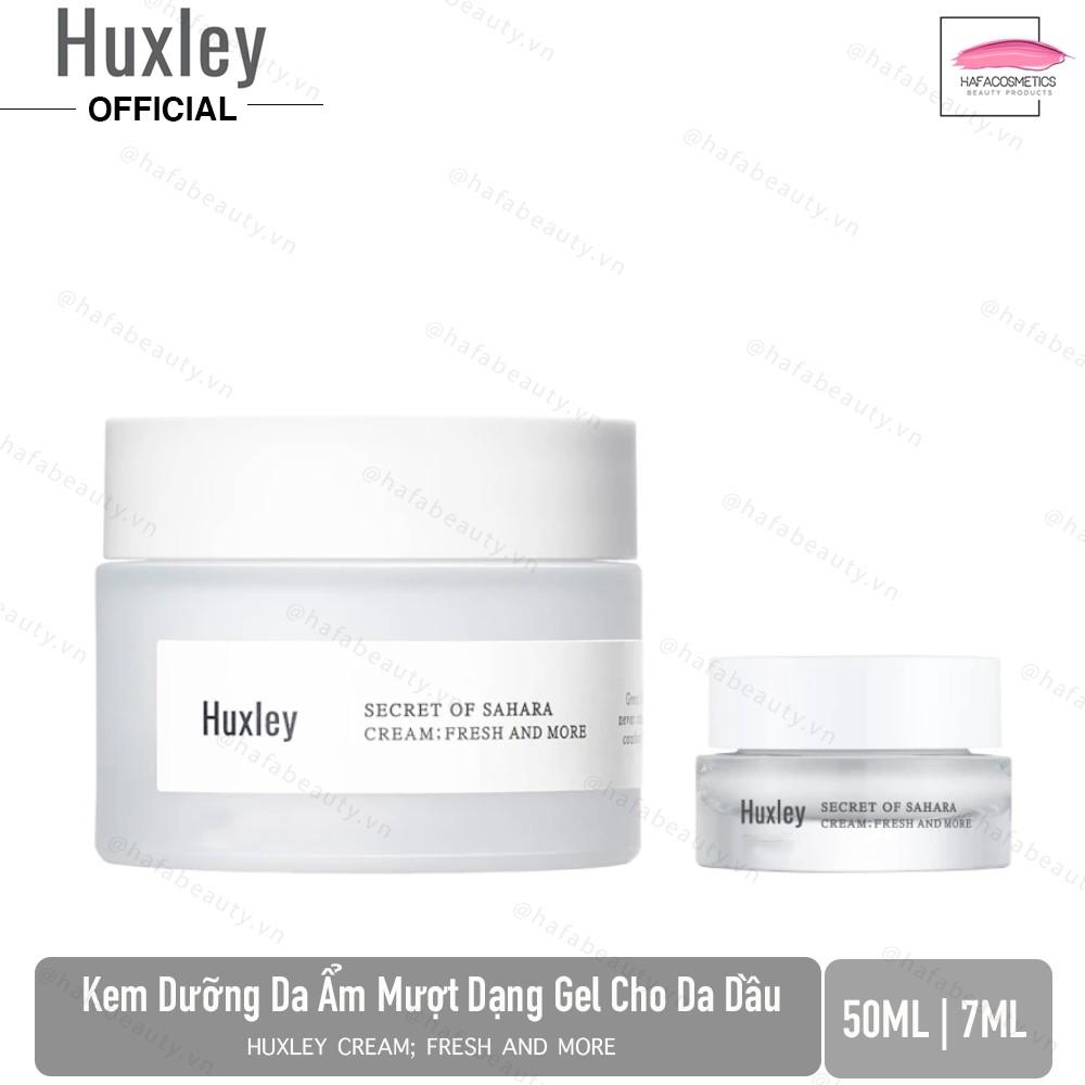 Kem cấp nước dưỡng ẩm da dạng gel Huxley Cream; Fresh and More _ Huxley Chính Hãng