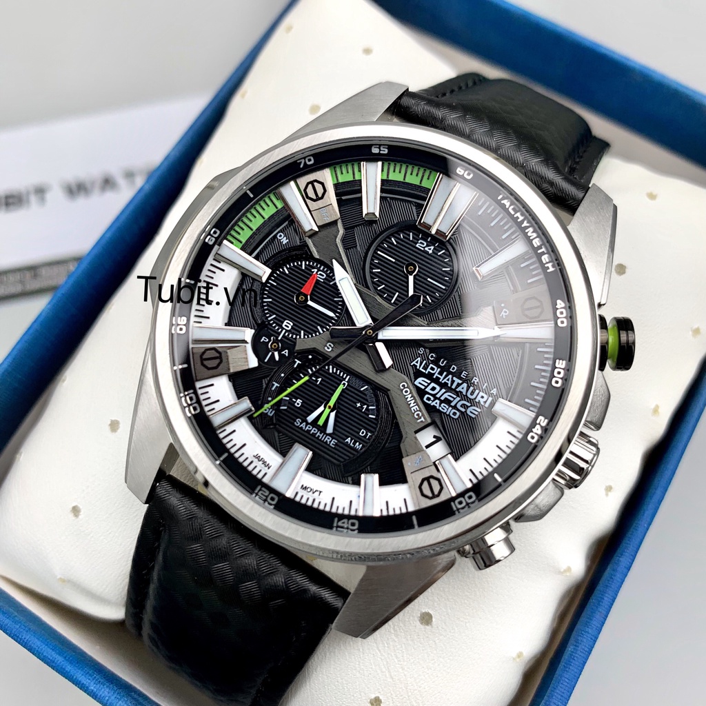 Đồng hồ nam dây da Casio Edifice EQB 1200AT-1A