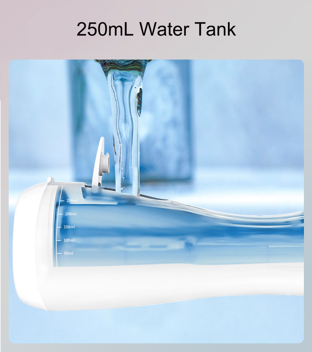 Tăm nước Xiaomi ENPULY mini cầm tay làm sạch răng chống thấm nước tiện lợi 250mL tăm nước vệ sinh miệng