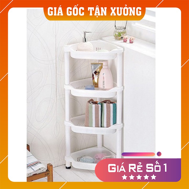 Kệ góc tường tam giác nhựa 4 tầng tiện dụng Tashuan TS-7114 [ẢNH THẬT]