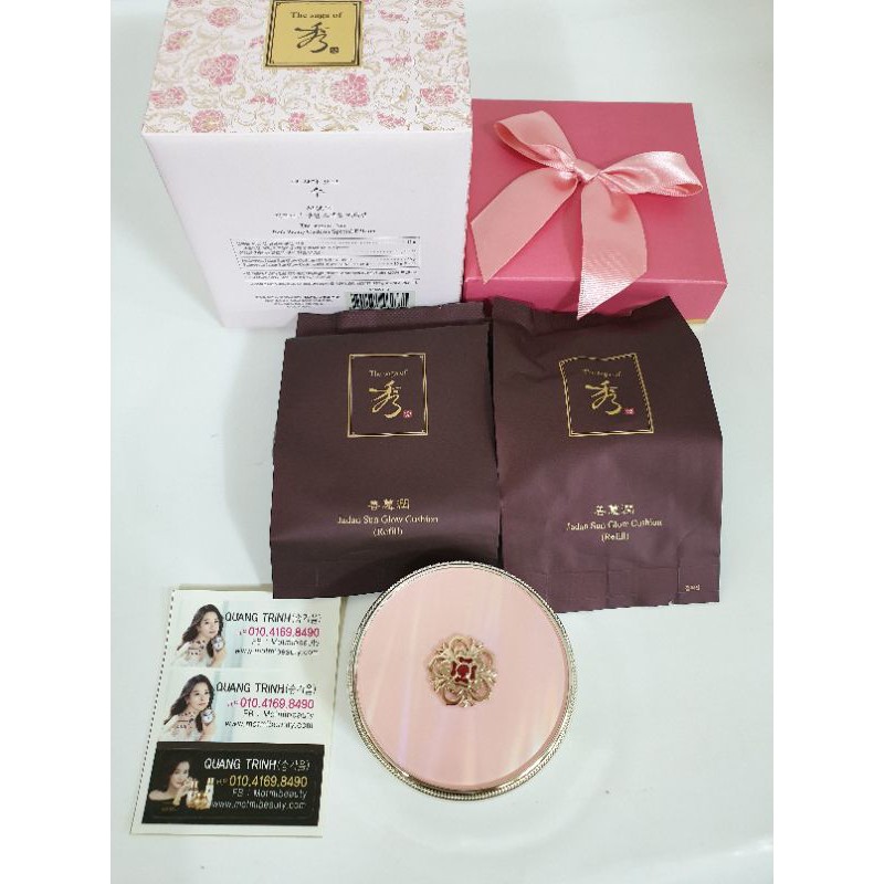 Phấn nước The Saga Of Xiu  Pink Peony Cushion Speacial Edition , Jadan Sun Glow Cushion.