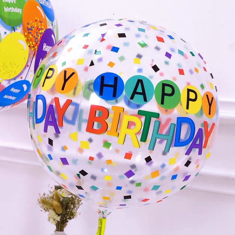 Bóng 4D in hoạ tiết - không kèm đế và tua rua