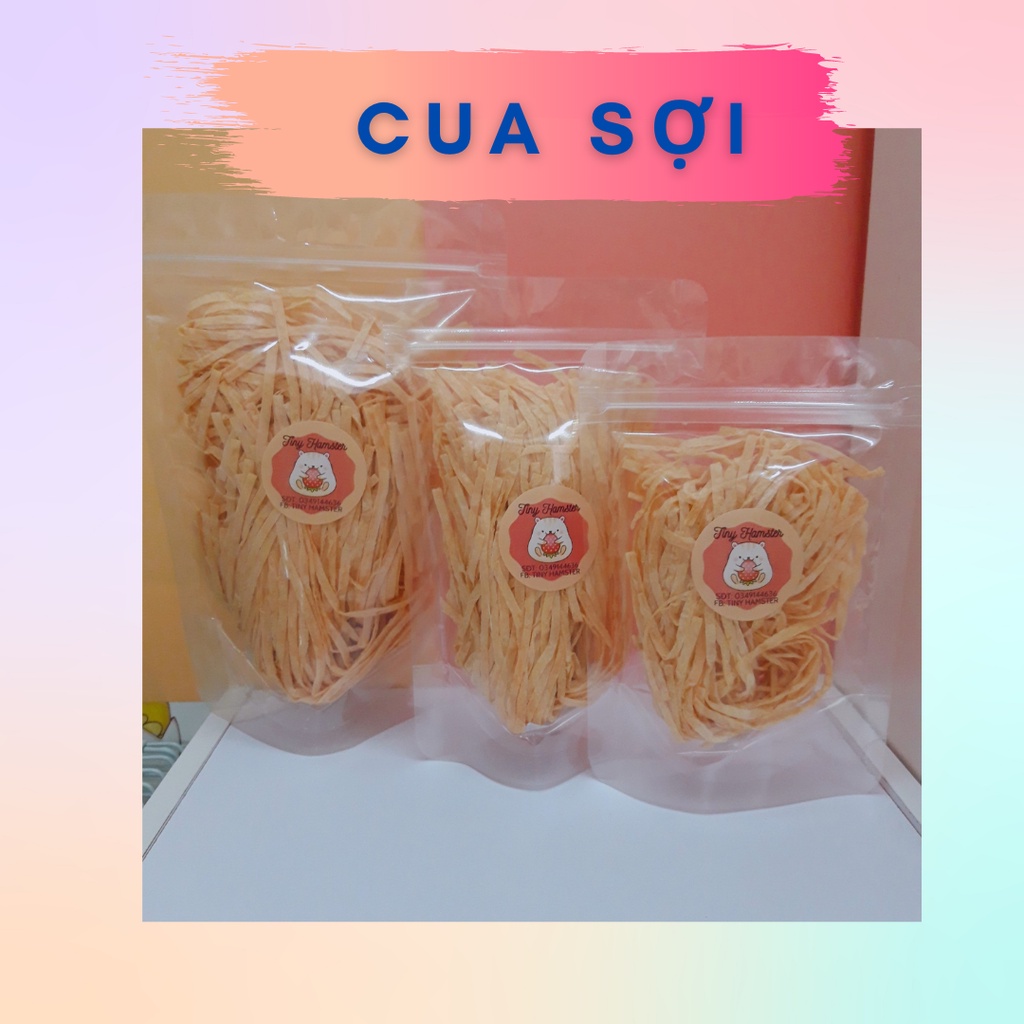 Cua/Mực sợi đồ ăn vặt cho Hamster