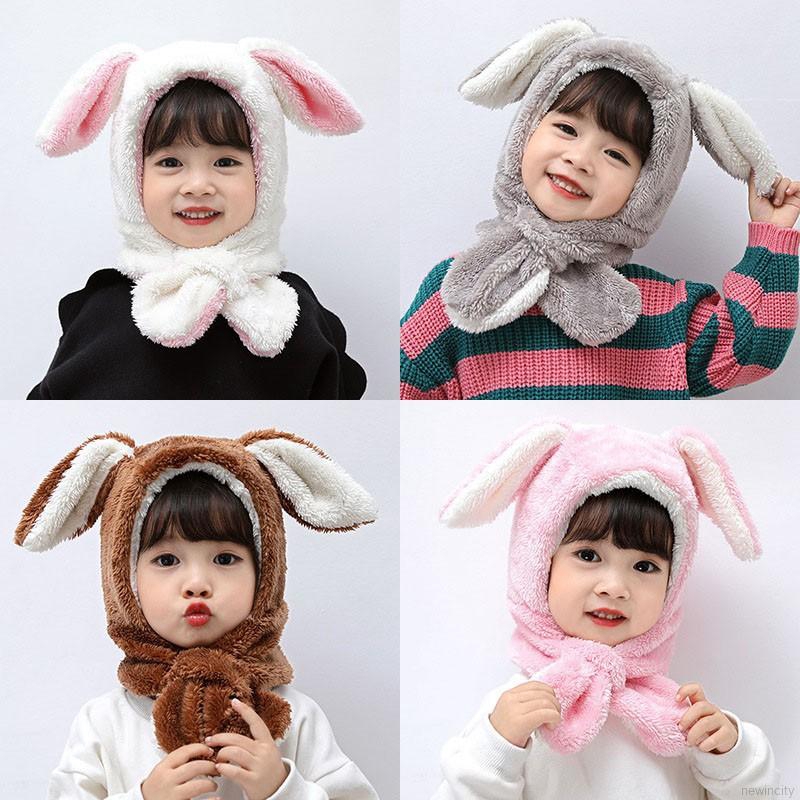 Mũ trùm đầu dệt kim thời trang cho bé dễ thương