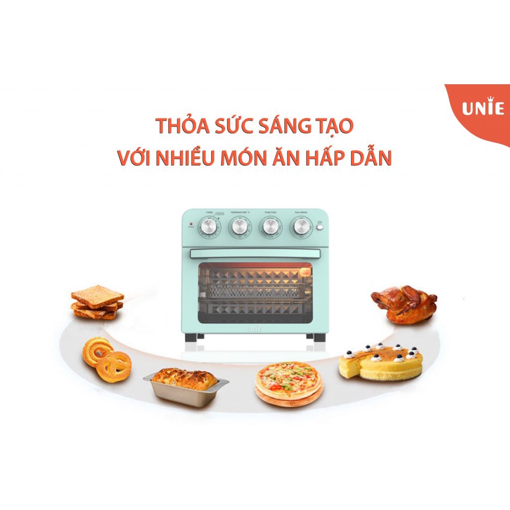 Lò nướng kiêm nồi chiên không dầu UNIE Q37- 25lit