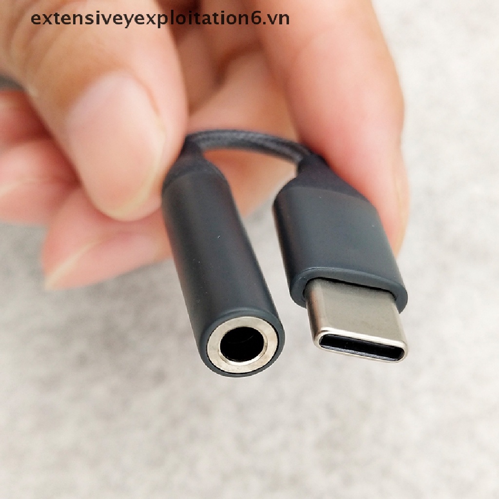 Dây cáp chuyển đổi âm thanh tai nghe USB Type C sang 3.5mm tiện lợi