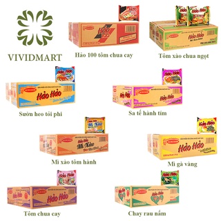 MÌ HẢO HẢO 100 ĐỦ VỊ: TÔM CHUA CAY, SƯỜN HEO TỎI PHI, XÀO CHUA NGỌT, HÀNH, GÀ VÀNG, SA TẾ TÍM, CHAY RAU NẤM