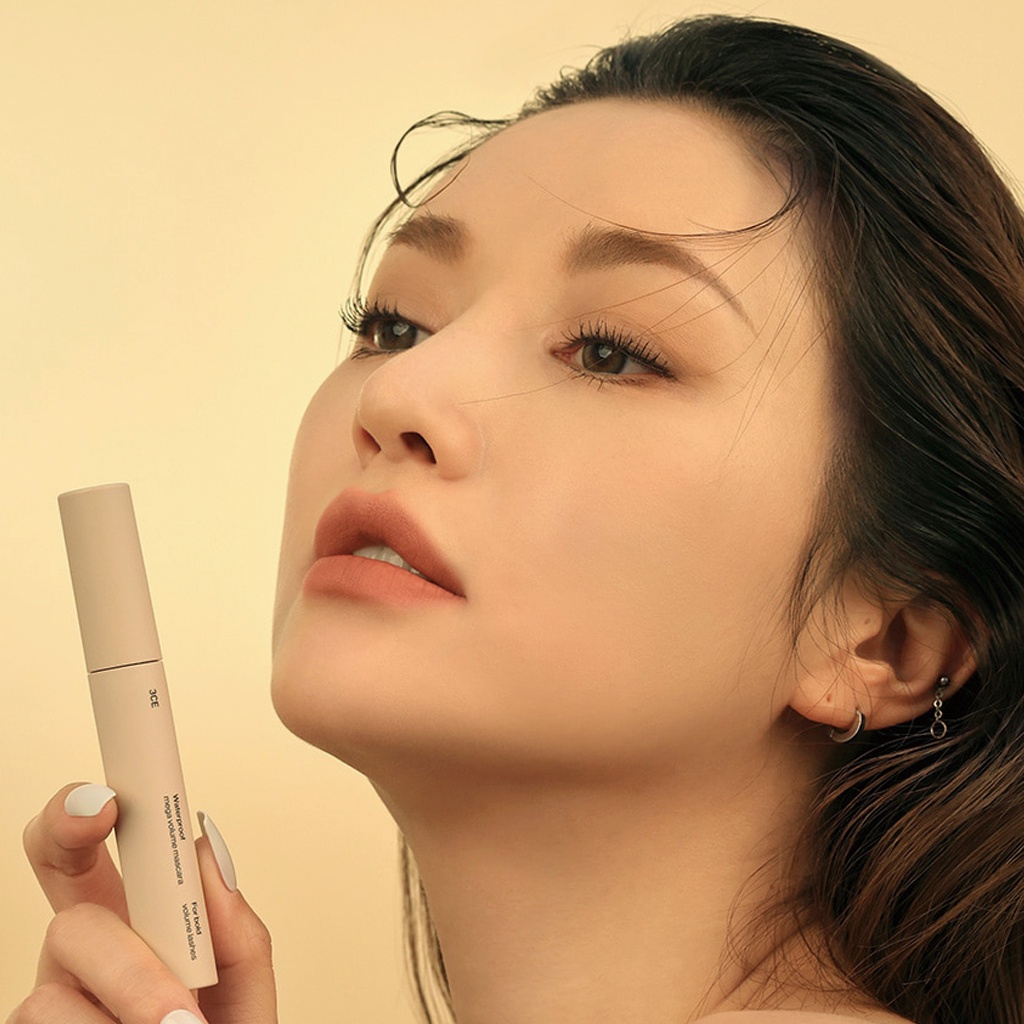 Mascara 3CE 7.5g làm dày và giữ màu lâu trôi làm đẹp cho nữ 3CE Waterproof Mega Volume Mascara 7.5 g | 3CE Official Store
