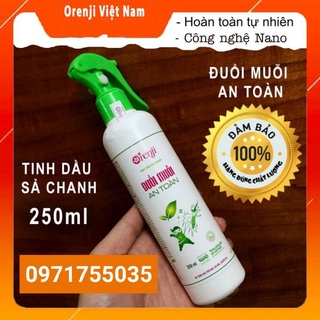 Xịt đuổi muỗi Nano sả chanh Orenji 250ml