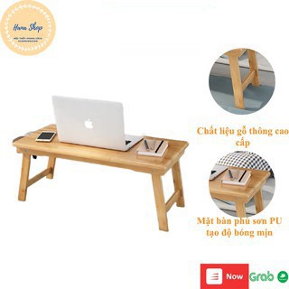 [FREE SHIP] Bàn Gỗ Đa Năng Chân Xếp Gọn - Bàn Học Kiểu Dáng Nhật Bản Chất Liệu Gỗ Thông Cao Cấp