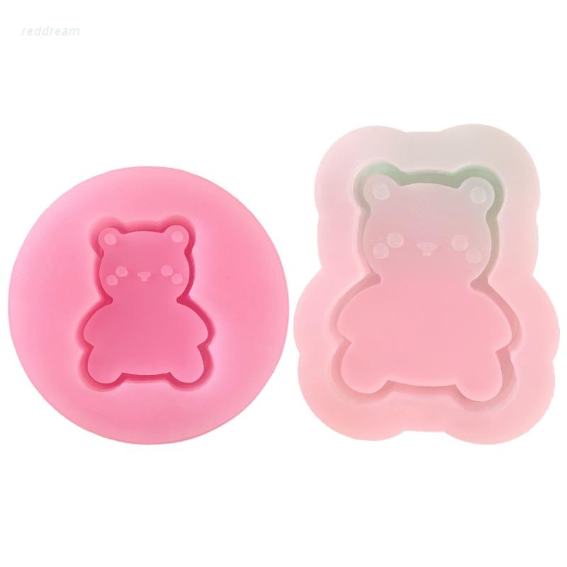 Khuôn Silicone Làm Móc Khóa Resin Hình Chú Gấu Nhỏ Xinh