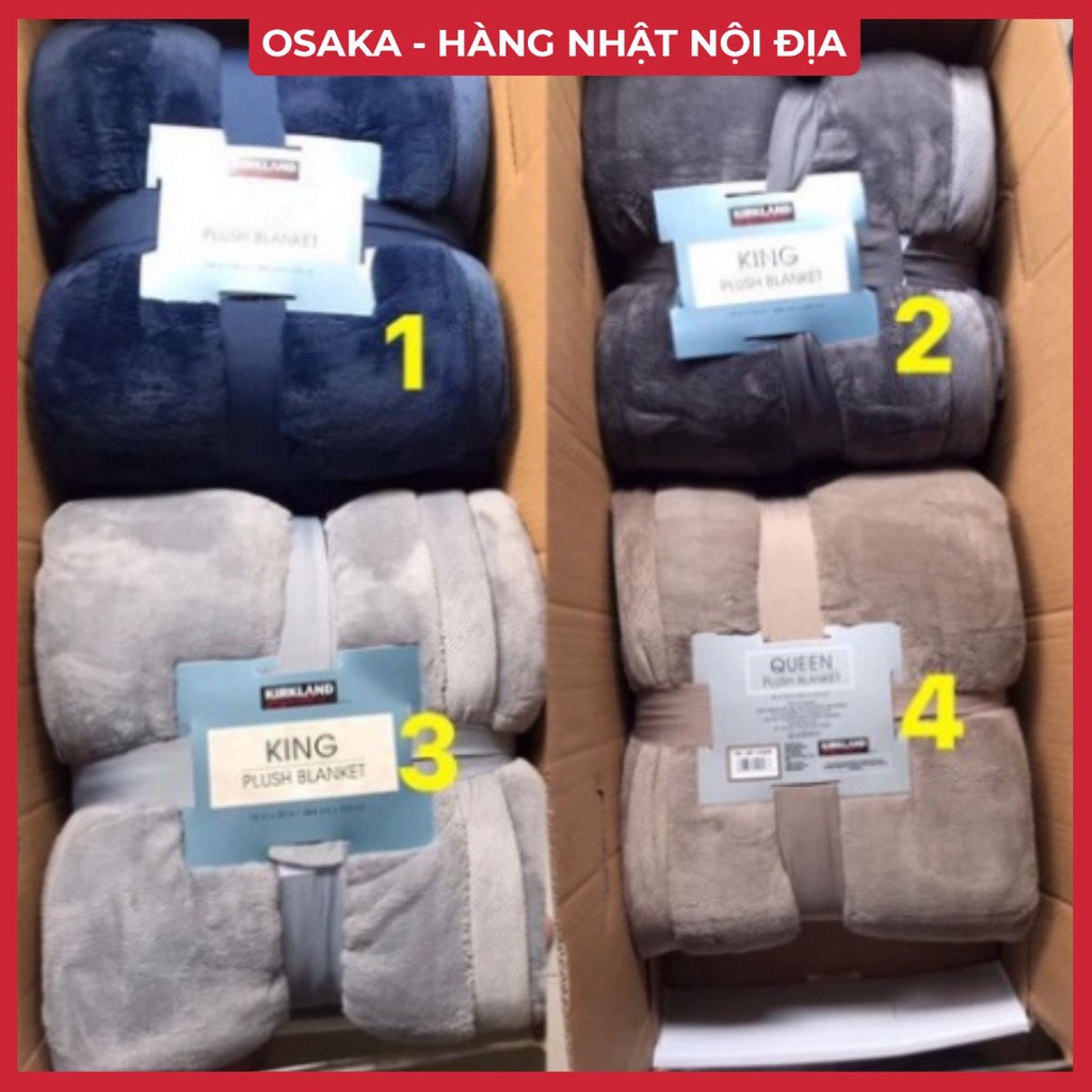 ⚠️FREESHIP⚠️Chăn lông cừu KirkLand  Mỹ, Size Queen 248 x 233cm, Chăn nhập khẩu từ Mỹ