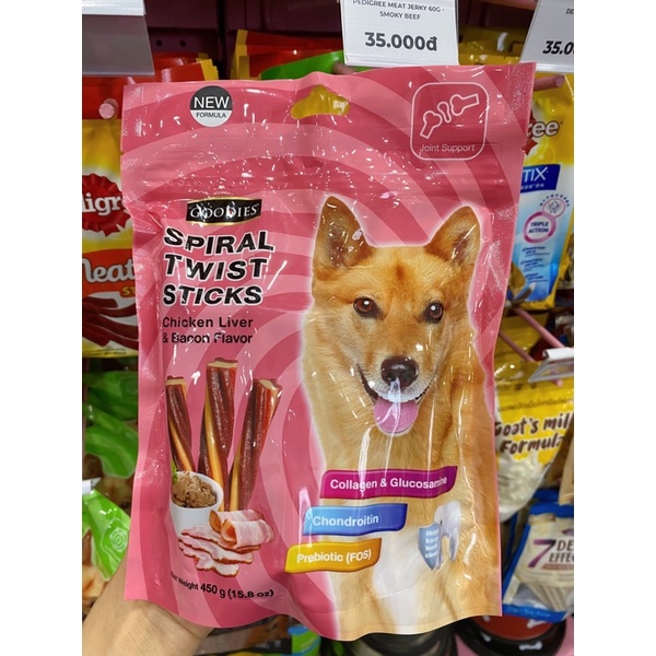 [ 450g ] Xương gặm sạch răng cao cấp Goodies Spriral Stix