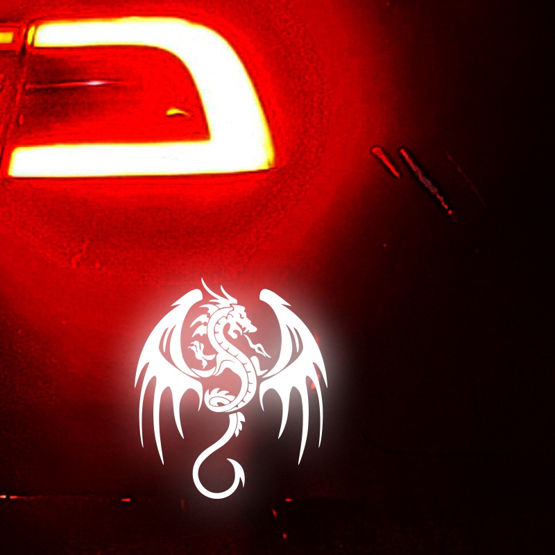 Miếng Dán Hình Rồng Cổ Điển Chống Nước Trang Trí Cửa Sổ Xe Hơi