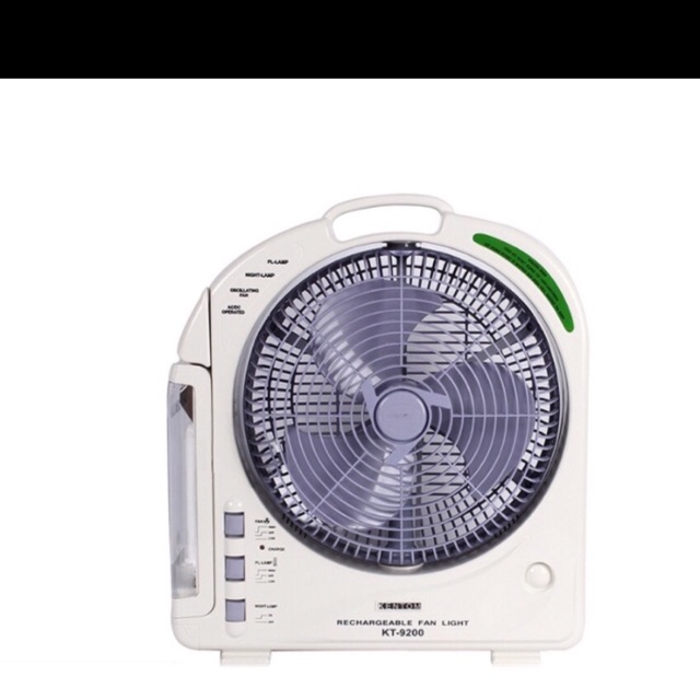 Quạt sạc kentom đa chức năng 9200-2 bình