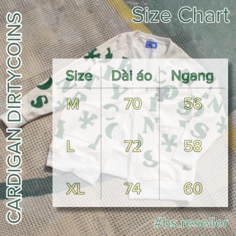 [Hàng chính hãng] Áo Cardigan Dirtycoins - DirtyCoins Print Cardigan - BS.RESELLER