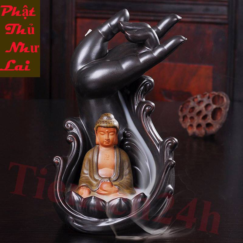 [Ảnh Thật] Thác Khói Trầm Hương - Thác Phật thủ tặng kèm 10 nụ trầm