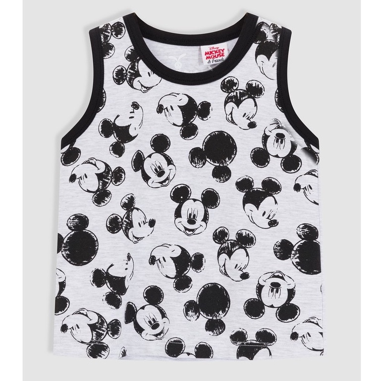 Áo thun bé trai sát nách Rabity cotton in hình hoạt hình mickey 5349.5556